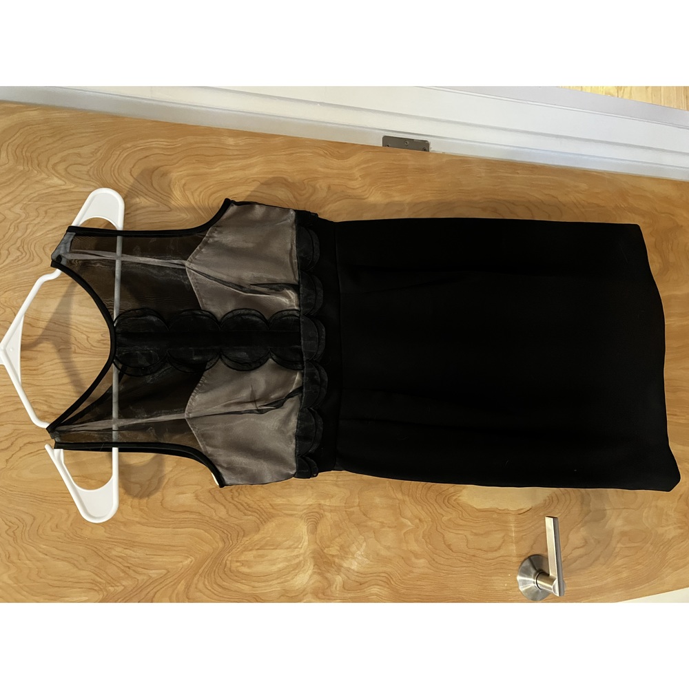 London Times Black Sheer Dress!